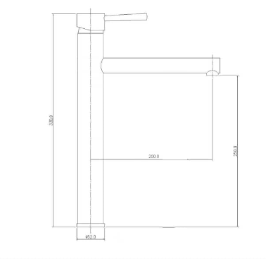 JESS WT 6651BK Pin Handle Tower Mixer BLACK