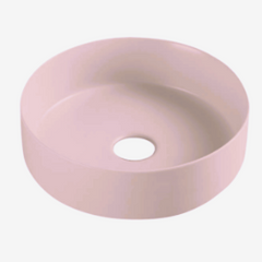 MATTE PINK Above Counter Round Basin 346mm