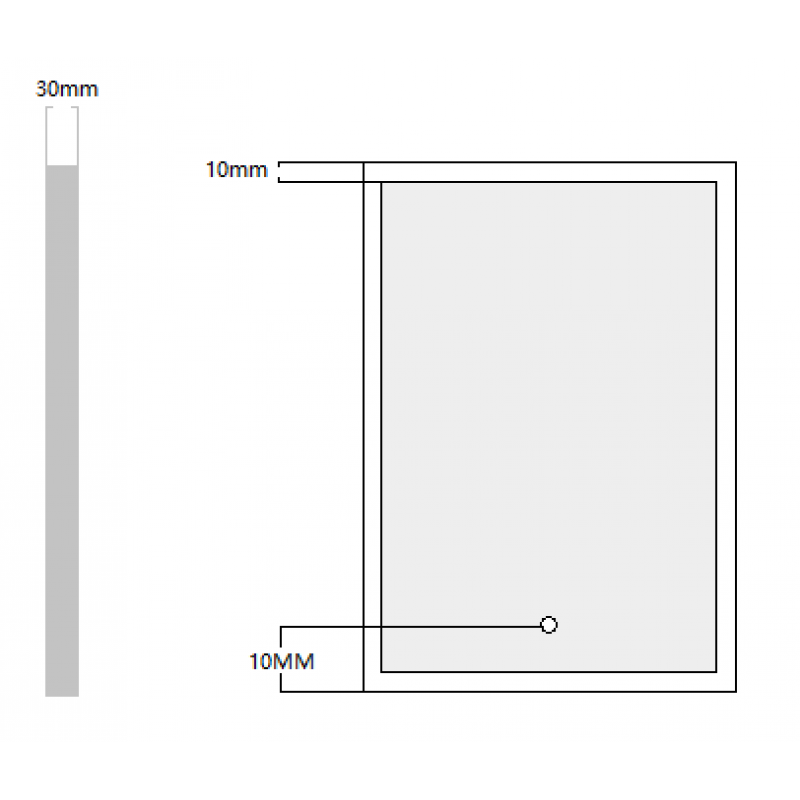 Square mirror with LED Light - LEA 750 (750 wide * 750 Tall)