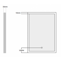 Square mirror with LED Light - LEA 750 (750 wide * 750 Tall)
