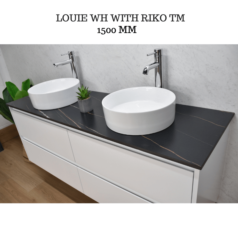 LOUIE WALL HUNG 1500mm Bathroom Vanity Double Basin
