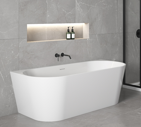 ECO Back-to-wall bath - GLOSS WHITE 1400/1500/1700mm