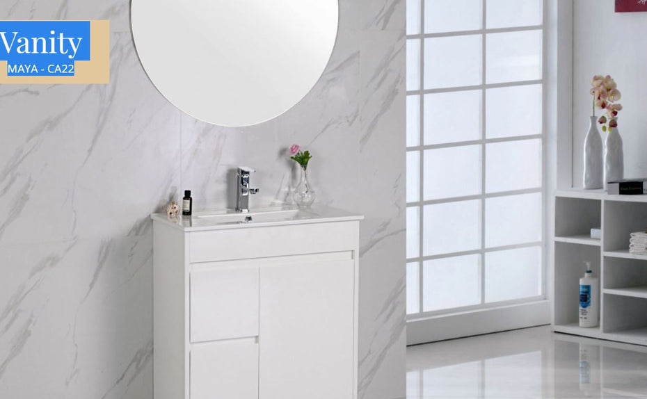 MAYA 750mm Slimline Freestanding Vanity - Cabinet Only