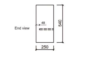 REVIT WALL HUNG Powder room Vanity