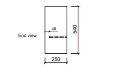 REVIT WALL HUNG Powder room Vanity