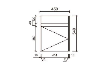 REVIT WALL HUNG Powder room Vanity