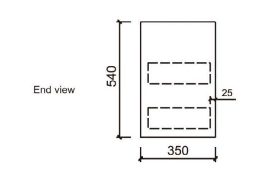 MAYA 750mm Slimline Wall Hung Vanity - Cabinet Only