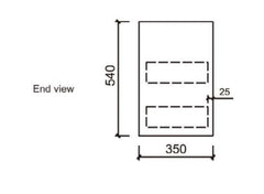MAYA 750mm Slimline Wall Hung Vanity - Cabinet Only