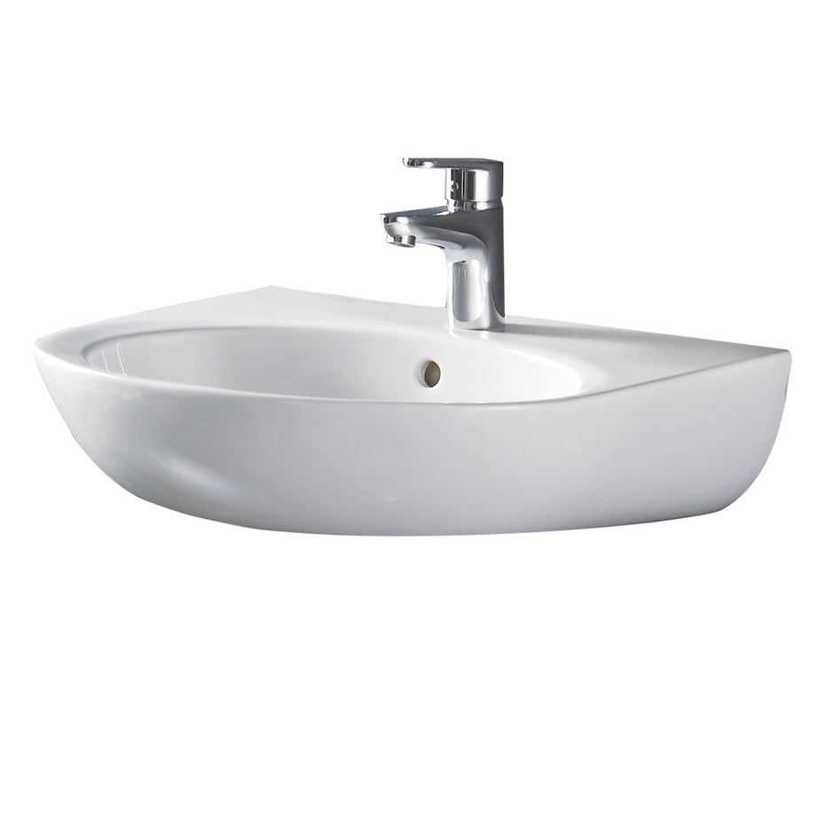 Stella Care Wall Basin (No Shroud), 1 Tap Hole