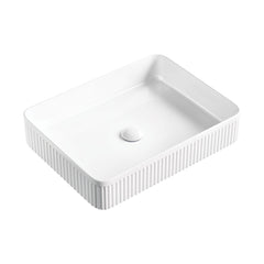 Eleanor Rectangular Above Counter Fluted Basin