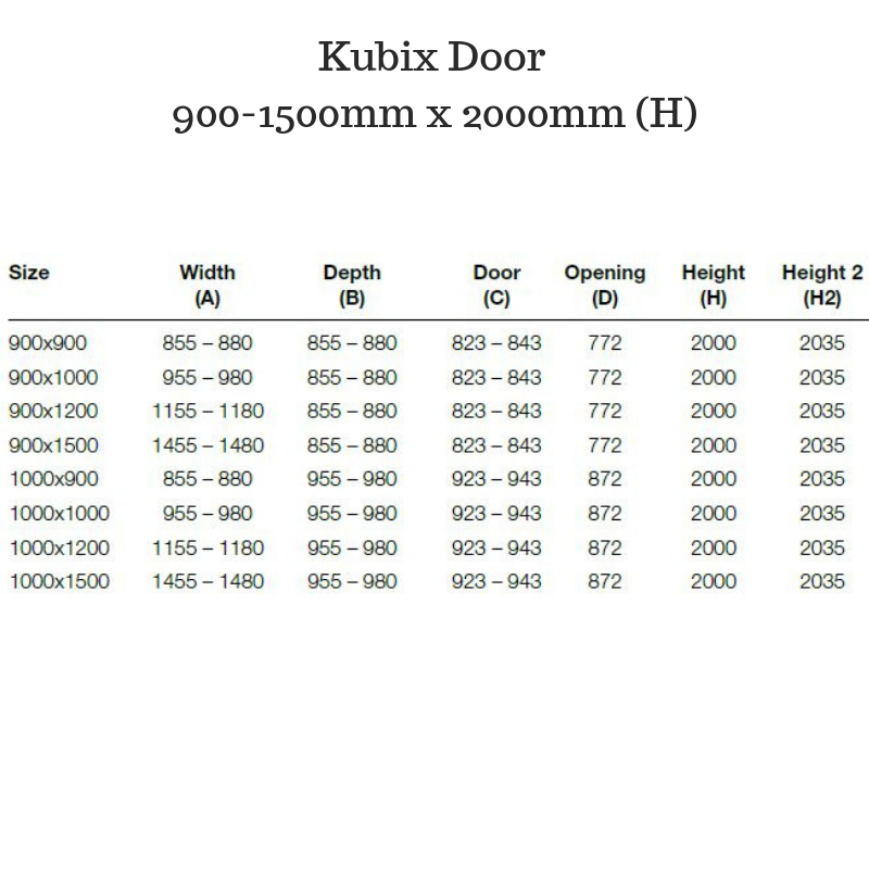 Framed Shower Screen with Pivot door - Kubix Door