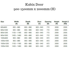 Framed Shower Screen with Pivot door - Kubix Door