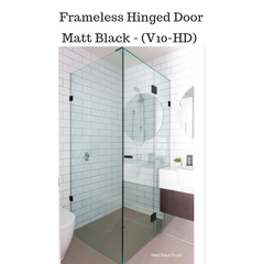 10mm Frameless Shower Screen with Hinged door