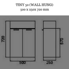 Tiny Small Powder room Vanity