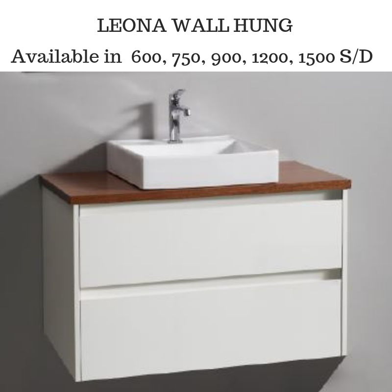 Leona 900mm Wall Hung Bathroom Vanity