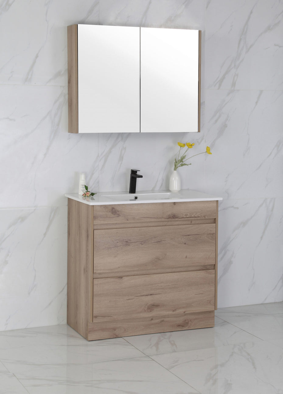 MAX 900mm Timber Look Freestanding Vanity