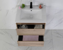 MAX 600mm Timber Look Wall Hung Vanity