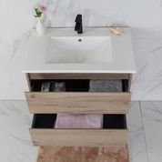 MAX 750mm Timber Look Wall Hung Vanity