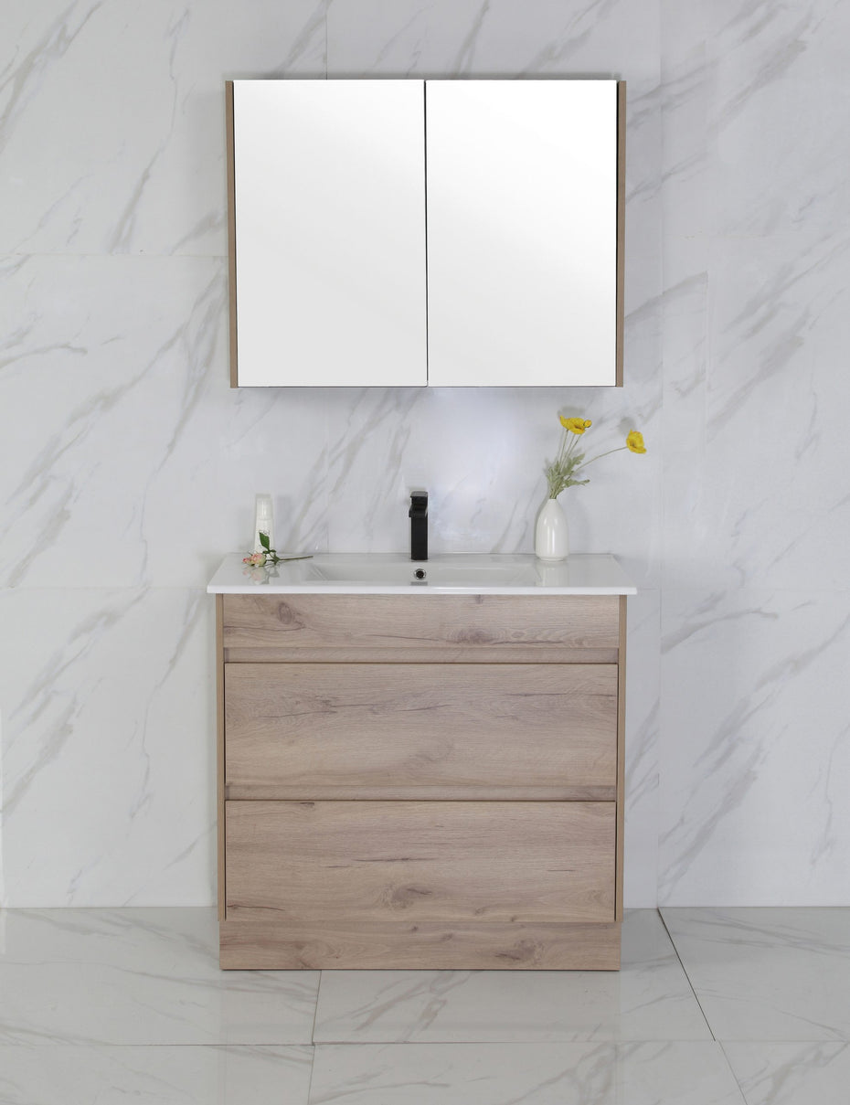 MAX 900mm Timber Look Freestanding Vanity