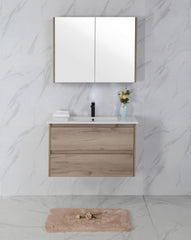 MAX 900mm Timber Look Wall Hung Vanity