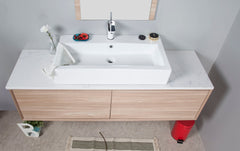 MIA 1200mm Oak timber look Wall Hung Vanity