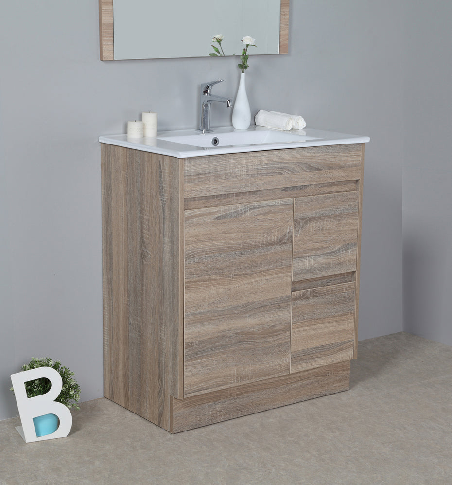 Grace 750mm Freestanding Timber look Bathroom Vanity