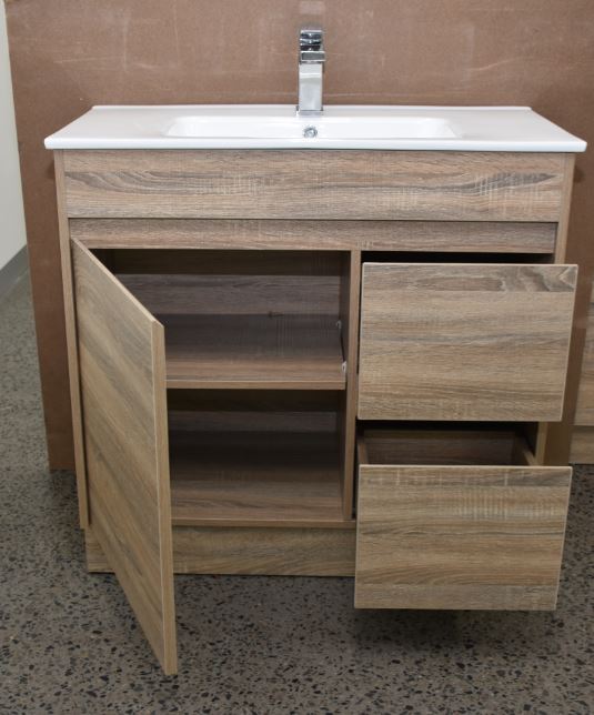 Grace 900mm Freestanding Timber look Bathroom Vanity
