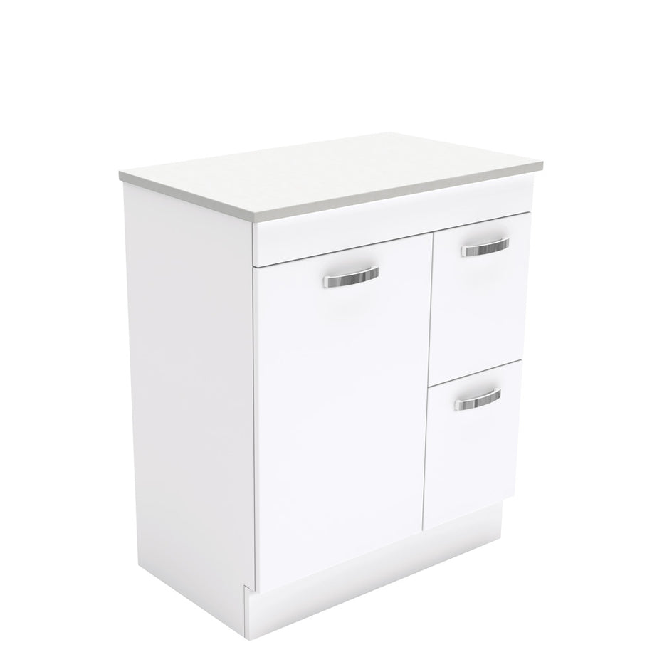 UniCab 750 Vanity on Kickboard, Right Hand Drawers