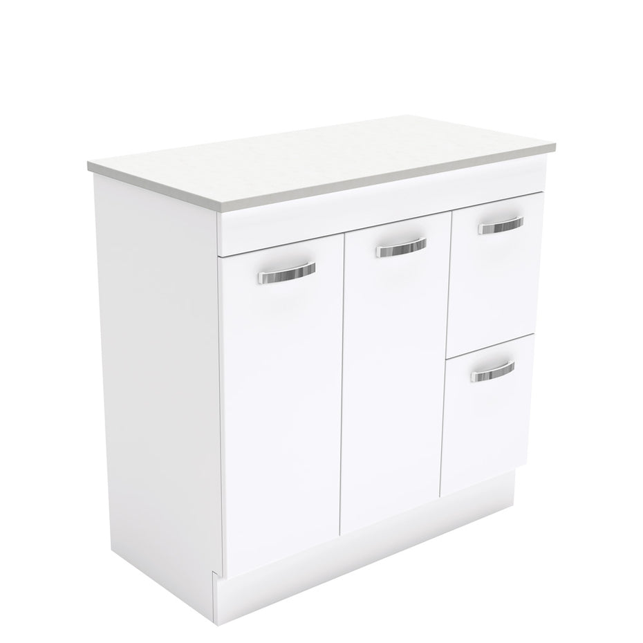 UniCab 900 Vanity on Kickboard, Right Hand Drawers