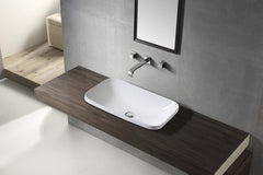 MILAN half insert basin