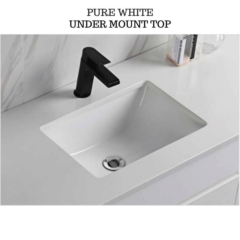 Alice 1500mm Finger Pull Freestanding Bathroom Vanity - Double Basin