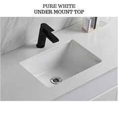 Alice 1500mm Finger Pull Freestanding Bathroom Vanity - Double Basin
