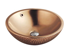 Golf Ball Round Rose Gold Basin 430mm