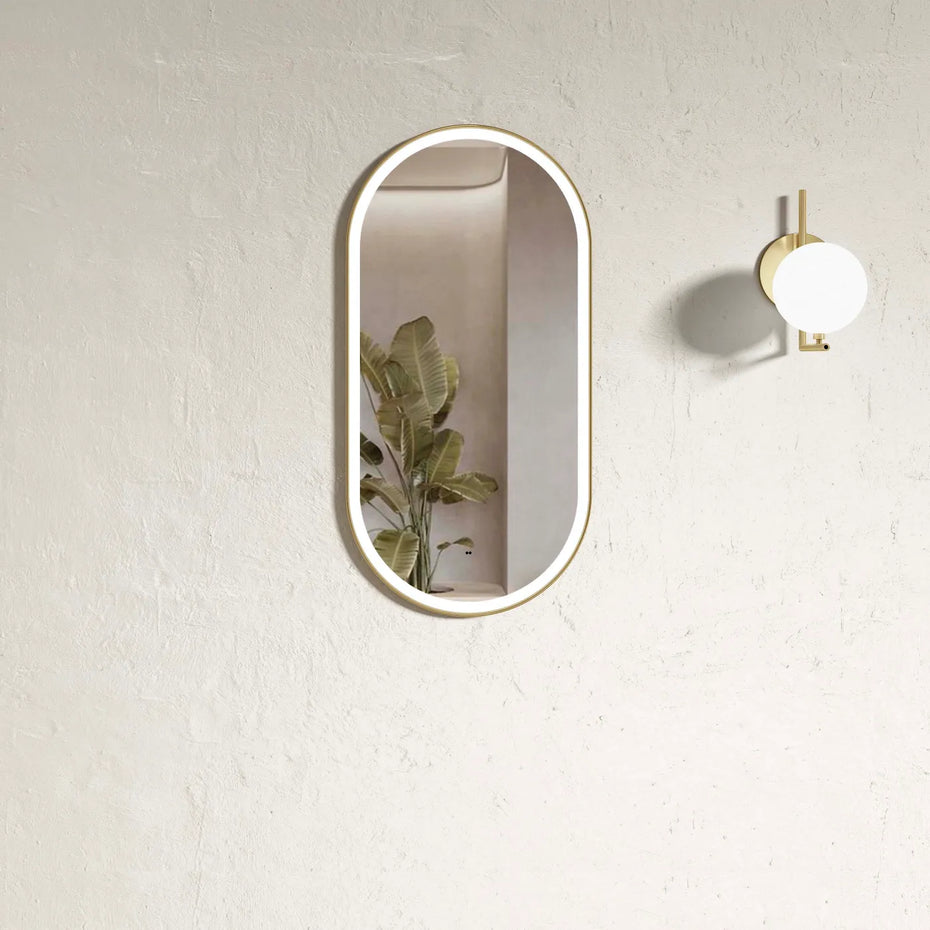 Brighton Framed Oval LED Tuffi Mirror 900x450mm MF9045BT