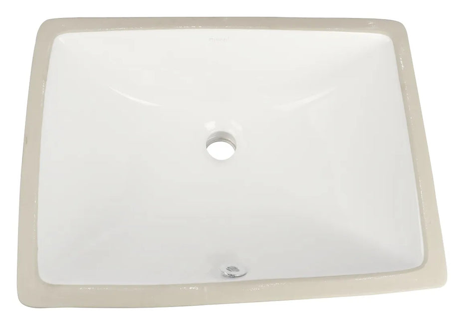 Square Ceramic Under Mount Basin Gloss White 465x345mm