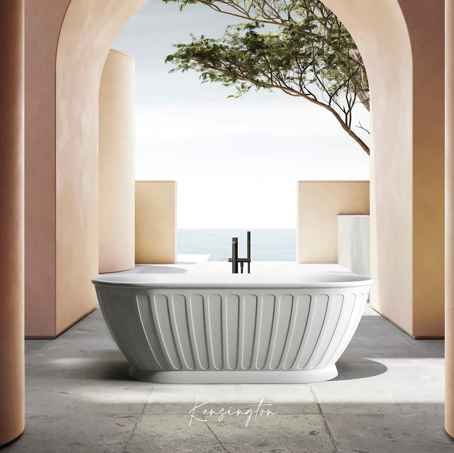 KENSINGTON FREESTANDING BATH 1500mm Gloss White