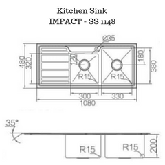 Stainless Steel Kitchen sink - SS 1148