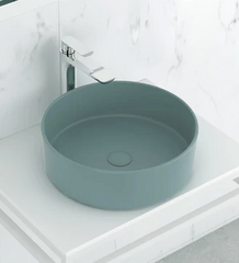 MATTE GREEN/ MINT Above Counter Round Basin 350mm