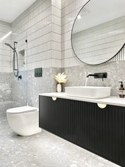 MARLO 1200MM MATTE BLACK WALL HUNG VANITY