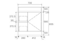 Tobi Freestanding Vanity - 750mm