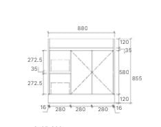 Tobi Freestanding Vanity - 900