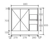 Sammy Freestanding Vanity - 900mm