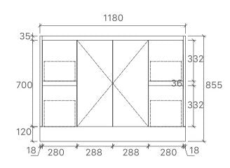 Sammy Freestanding Vanity - 1200mm