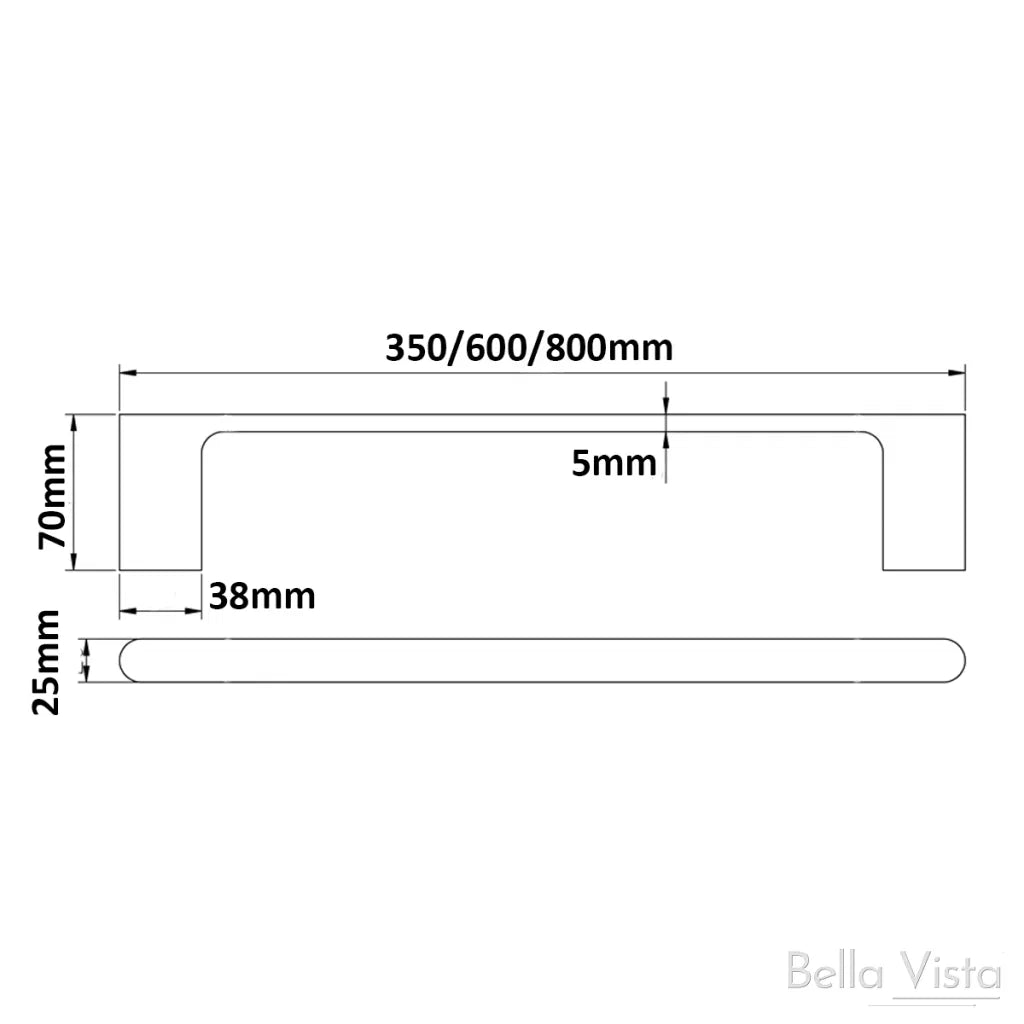 Lantra Single Towel Rail - 800mm