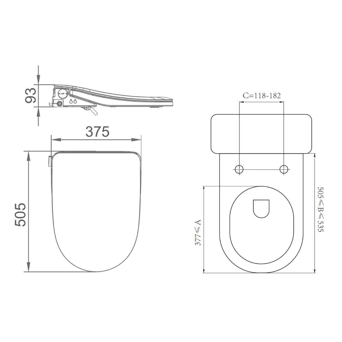 Lafeme Thea Standard Bidet Seat