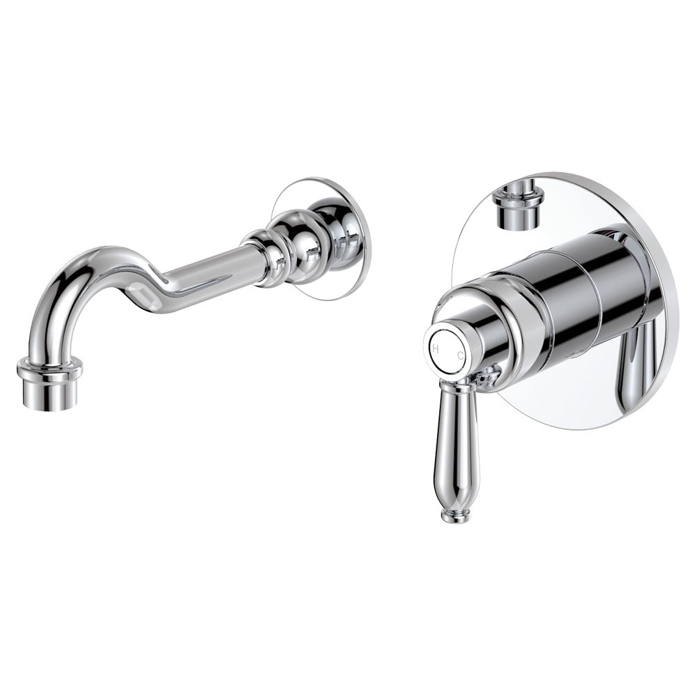 Lillian Wall Basin/Bath Mixer Set
