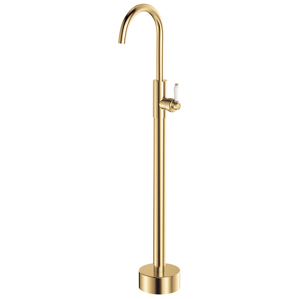 Lillian Floor Mounted Basin/Bath Mixer