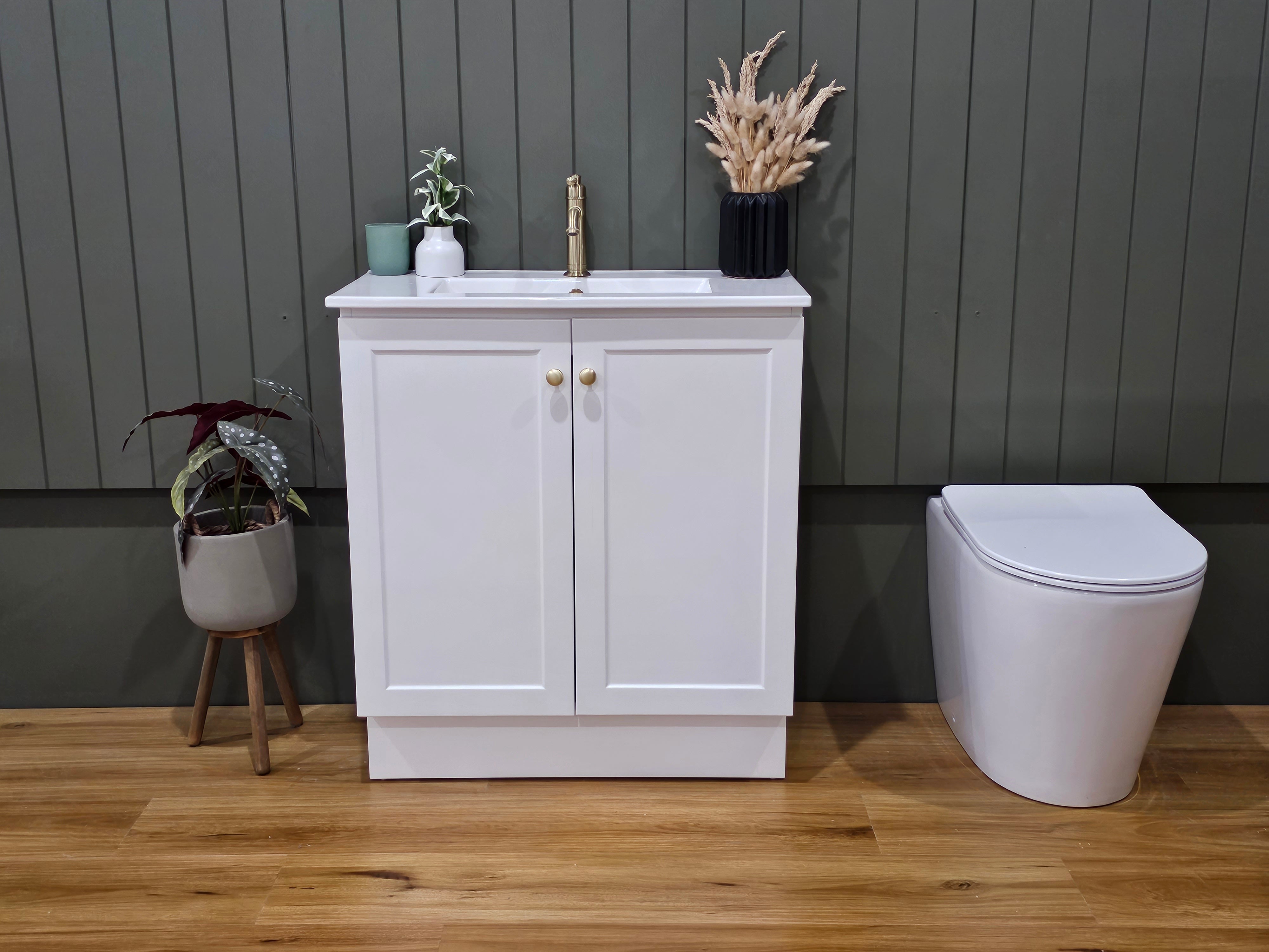 Zara 750mm Hampton Shaker Style Slim Powder room Vanity