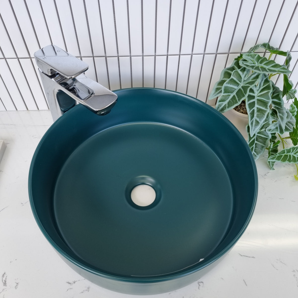 Royal Round Matte Green Basin