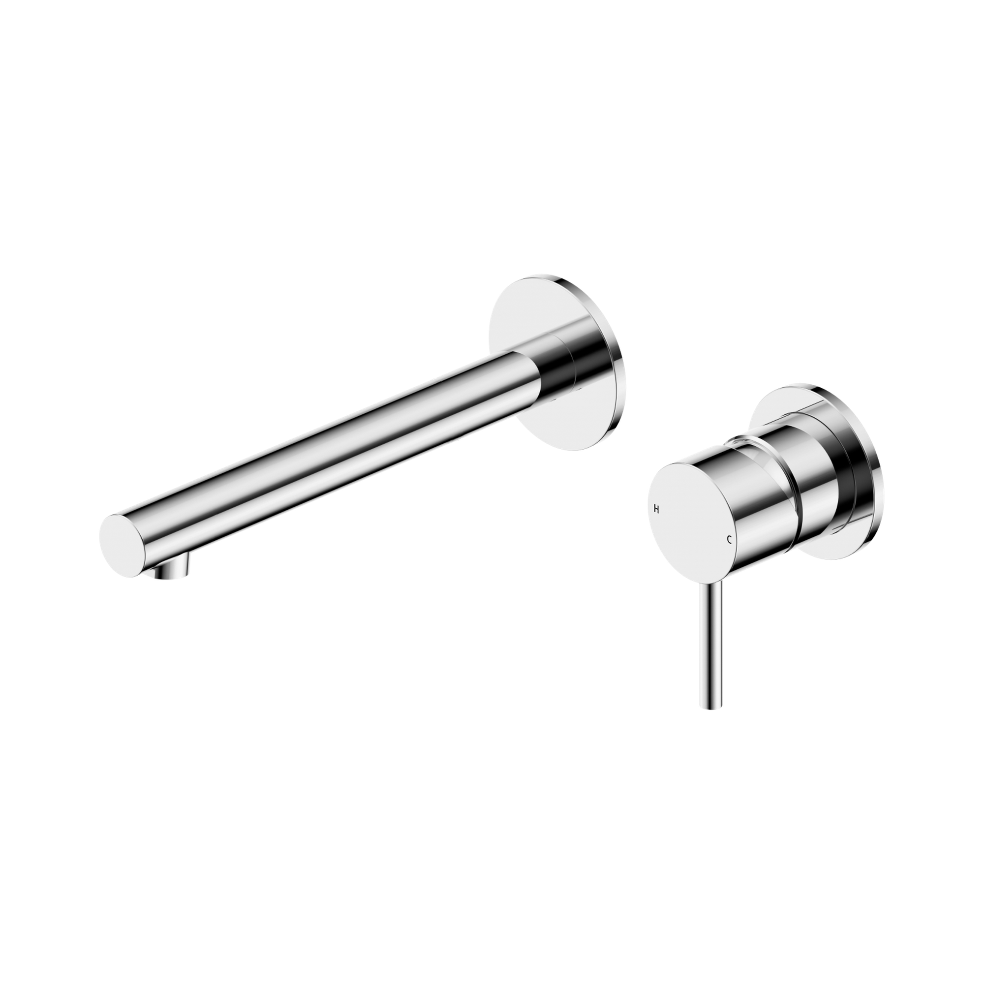 Dolce II Wall Basin/Bath Mixer Separate Back Plate